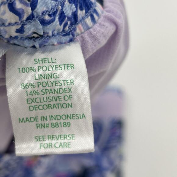 Lilly Pulitzer Luxletic Shorts XS Womens Ocean Trail Navy Pink Athletic Running - Picture 6 of 10